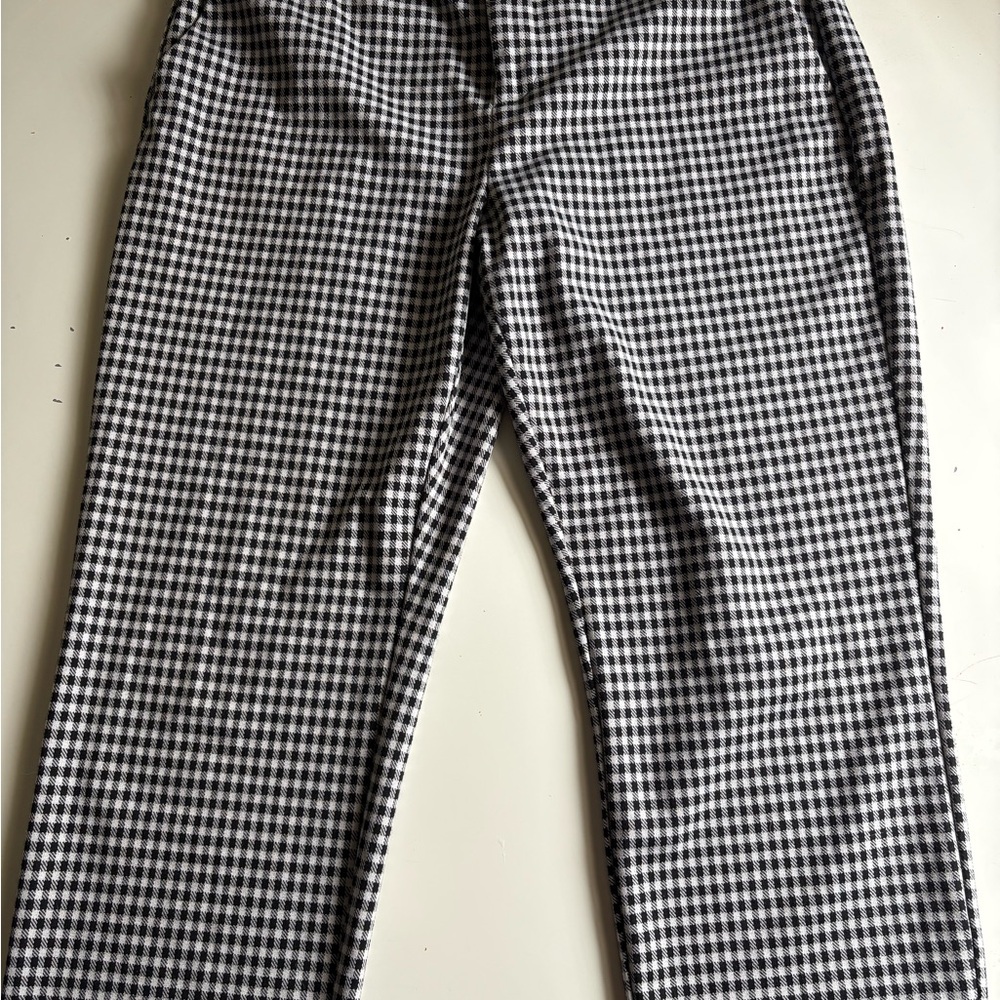 Liverpool Black and White Chinos Classic Check Pattern